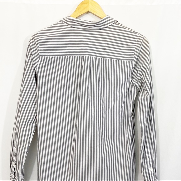 Madewell Striped Button Down Cotton Top - Picture 6 of 9